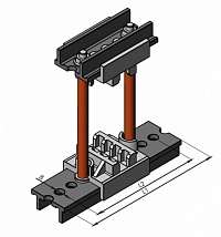      Система наборных шинодержателей НШД 1.2.1001.125.0 для шины 10 мм - электротехническая компания ЭТК ПОЛИПРОФ